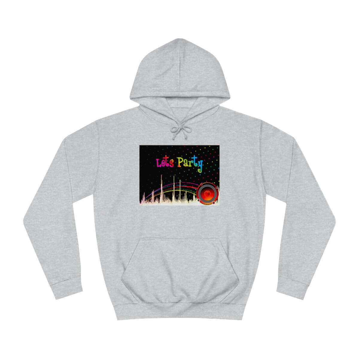 Cute Unisex Hoodie Let's party for people with personality is a customised hoodie made for you with an unique design with help of best print of demand suppliers to ensure better quality.