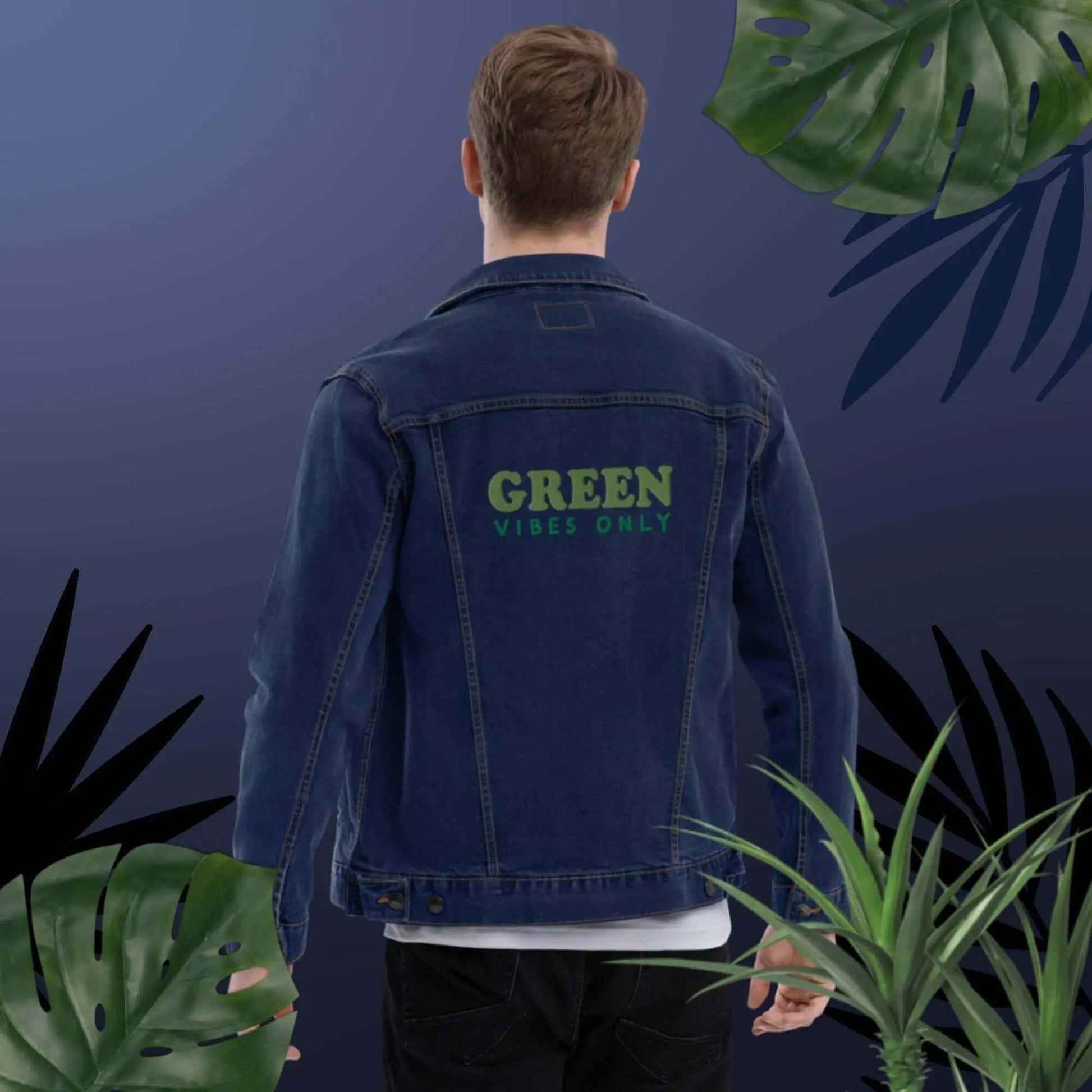 This unisex denim jacket is a customised embroidery jacket designed for people with personality